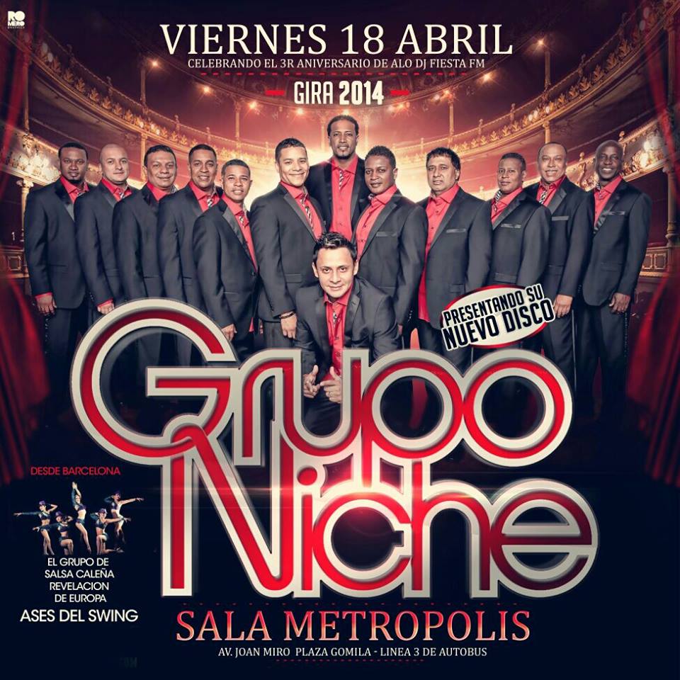 Flyer Grupo Niche en Mallorca