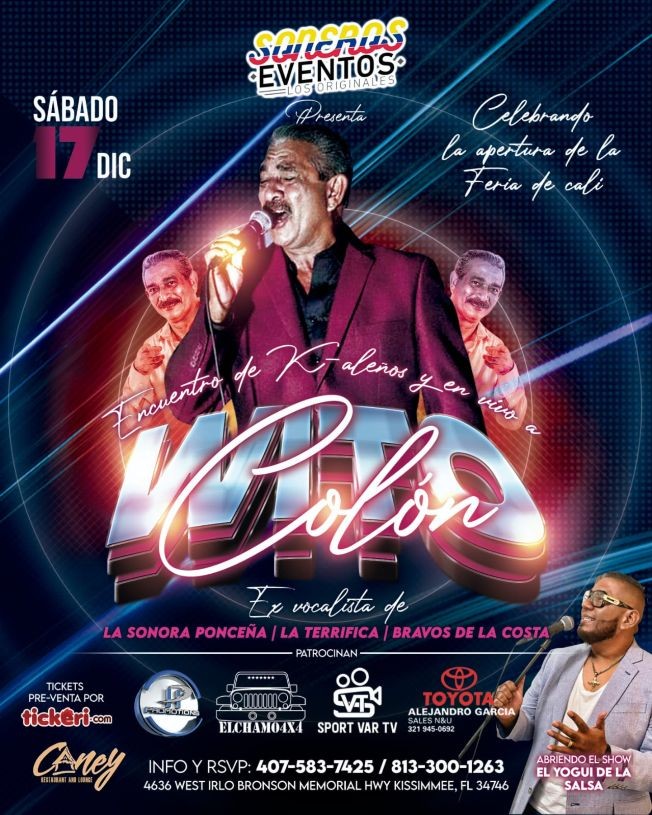 WITO COLON EN CONCIERTO - ORLANDO FLORIDA